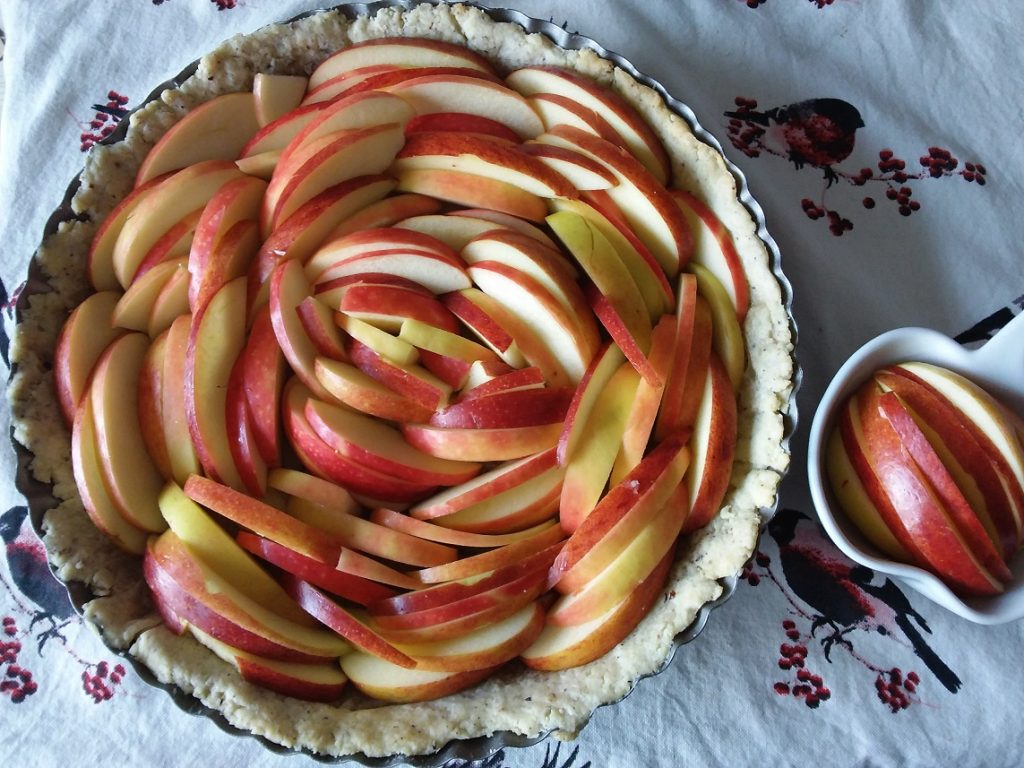 Rezept für Einfache und leckere Apfeltarte mit Zimt &amp; Zucker