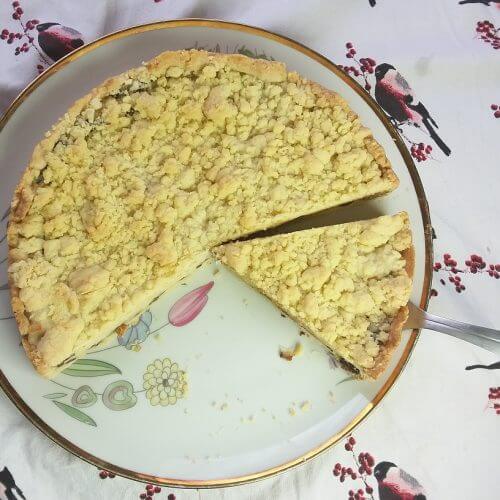 Klassischer Streuselkuchen Mit Pudding Und Schokostuckchen